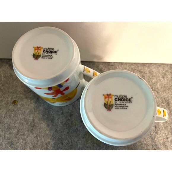 2 Adorable Chicken Themed Fun Mugs  #1825 - Picture 4 of 8